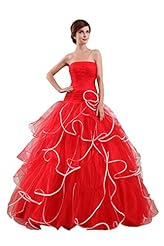 Strapless Off the Shoulder Sleeveless Backless  Satin/Silk/Tulle Evening Dress  With Ruffles