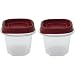 Tools & Hardware : Rubbermaid 7J55 Easy Find Lid Square 1/2-Cup Food Storage Container, 2 pack