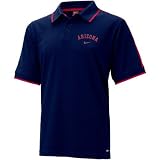 Nike Arizona Wildcats Navy Blue Classic Dri Fit Short Sleeve Polo