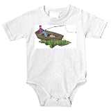 Onesie with familiaris, domestic, fisherman, dogs, canis, boat, watercraft, dog, angler, canine