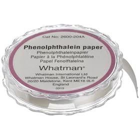 Whatman Acid Alkali Litmus Paper Phenolphthalein Reel 7mm x 5 meters