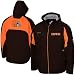 Cleveland Brown Jackets : Reebok Cleveland Brown Brown Shuttle Full Zip Hoody Midweight Jacket
