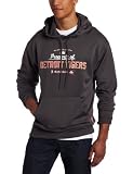 MLB Men's Detroit Tigers Property Of Long Sleeve Hooded Fleece Pullover (Pro Granite, Medium)
