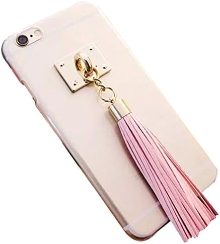 Pink Pretty Iphone 6 Cases For Teen Girls, Dealzip limited® Clear Soft TPU Girly Tassels Case for iPhone 6/6s 4.7 inch