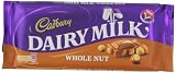 Cadbury Dairy Milk Whole Nut Bar 120 g (Pack of 13)