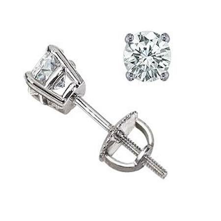 1 Ct EGL Certified Natural Diamond Stud Earrings In 14k Gold Retail Price $2,900
