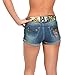 Ed Hardy Womens Medium Wash Belted Shorts- Medium Vintage