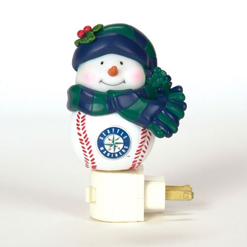 Seattle Mariners MLB Home Run Snowman Night Light (5-inch)