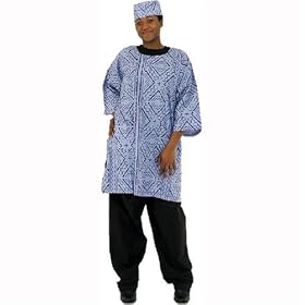 Unisex African Mudprint Pants Set - Style D - Several Colors Available