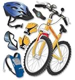Jolees Boutique Themed Ornate Stickers-Mountain Biking