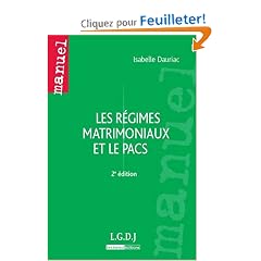 Les r�gimes matrimoniaux et le PACS