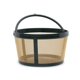 Click here to buy Fresco Goldtone Basket Shaped Coffee Filter by Fresco.