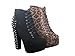 Lace up Platform Ankle Round Toe Booties + Studded Spike