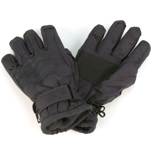 Kids 4-5 Years Winter Thinsulate 3M Waterproof Velcro Ski Snow Grip Gloves Navy