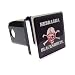 University of Nebraska Lincoln UNL Cornhuskers- Trailer Hitch Cover - Blackshirts Helmet Skull / Crossbones Metal