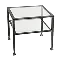 Distressed Metal Cocktail Table - Black