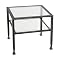 Distressed Metal Cocktail Table - Black