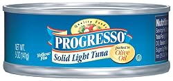 Progresso Solid Light Tuna in Olive Oil, 5-Ounce Tins (Pack of 6)