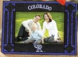 Colorado Rockies Art-Glass Horizontal Picture Frame