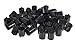 Premium Black Round Cylinder 2x2 Stackers Support Building Bricks - 48 Pack Bundle - (Big LEGO DUPLO Compatible)