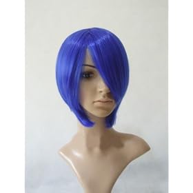 Ladies Cosplay Vocaloid Kaito Blue Costume Party wigs blue wig