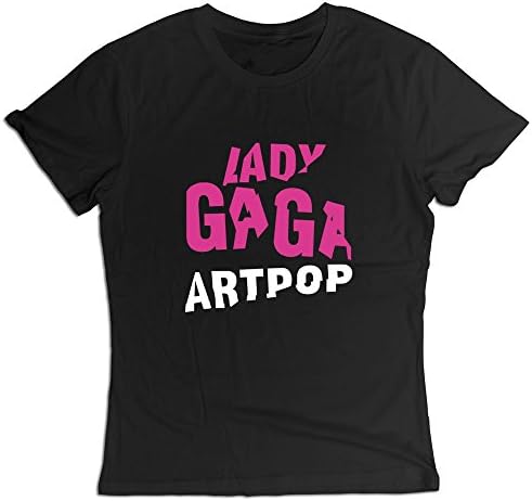 Women's Lady Gaga Artpop T Shirt S Black
