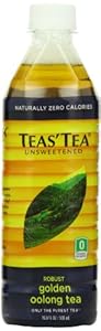 Teas' Tea, Unsweetened Golden Oolong, 16.9 Ounce (Pack of 12)