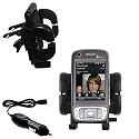 HTC TyTN II Auto Vent Holder with Car Charger - Uses Gomadic TipExchange