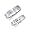 14K White Gold Round-cut Diamond Men & Women's Couple Wedding Ring Band 2 Pieces Set (0.07 CTW., G-H Color, SI1-2 Clarity) - Size 4