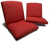 garden and patio furnitures item: Strathwood St. Thomas Deep Seating Motion Chair Cushion, Set of 2, Garnet