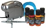 Professional Starter Temporary Tattoo Airbrushing System with Compressor and G34 Airbrush