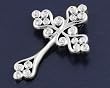 Silver Plain Cross Pendant Size: 41mm