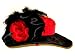 Red and Black Hat By Lady Diane