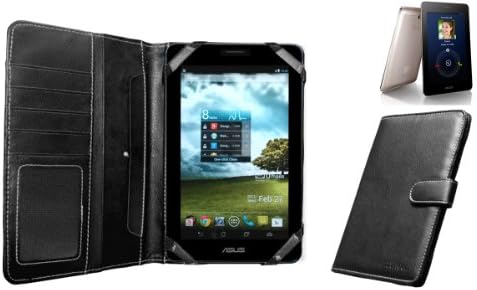 Navitech Faux Leather Case Cover For The Asus Fonepad 7 Inch ME371MG (Black)