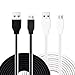 Micro USB Cable, Eversame [2-Pack] 6Ft 2M Soft TPE High Speed USB 2.0 A Male to Micro B Sync and Charging Cord For Android Phone, Samsung Galaxy Note Edge, HTC, PS4 Controller, Nook Color(Black White)
