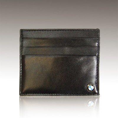BMW Black Leather ID/Card Holder, Wallet