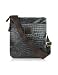 Bric's X-Bag Small Packable Last-minute Shoulder Bag in a Pouch Black Croco