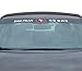 FANMATS NFL - San Francisco 49ers Sun Stripe Windshield Decal 3.25 in. x 34 in.