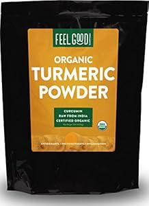 Organic Turmeric Powder - 10 Pound Resealable Bag (160oz) - 100% Raw w/ Curcumin From India - by Feel Good Organics