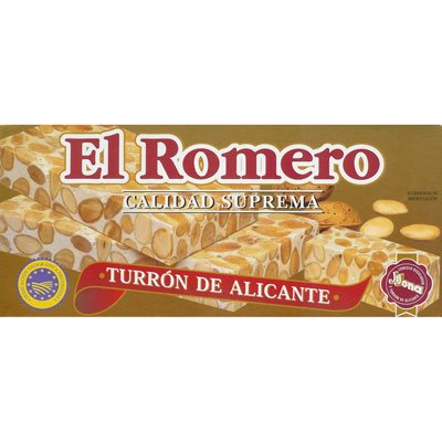 Alicante Turron - Large - Crispy Bar with Whole Almonds by El Romero