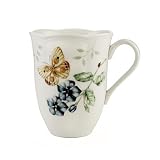 Lenox Butterfly Meadow Bone Porcelain Orange Sulphur Mug