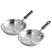 Kitchen & Housewares : Professional 8" Aluminum Alloy Fry Pan (2 Pk.)