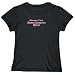 T-SHIRT WOMAN BLACK " KISS ME , I'M HUMAN RESOURCES OFFICER " Large