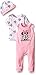 Disney Baby Girls' Minnie Mouse 3 Pc Set with Cap