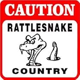 CAUTION: RATTLESNAKE COUNTRY snake sign