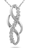 1/10 CTW Diamond Pendant in 10K White Gold