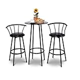 Round 24' Diameter Black Bar Cafe Table - Great Gift
