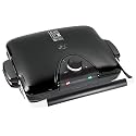 George Foreman GRP90WGB G5 Electric Grill with 5 Interchangeable Plates, Black