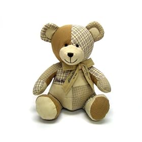 Eddie Bauer Patchwork Bear Teddy Bear