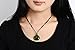 Parma77 Donut Green Jade Pendant Necklace Jewelry Lucky Protection Powers Amulet
